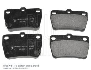 Комплект тормозных колодок, дисковый тормоз BLUE PRINT ADT342122