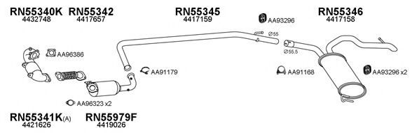 Система выпуска ОГ VENEPORTE 400571