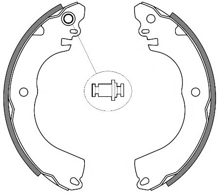 Комплект тормозных колодок WOKING Z4257.00