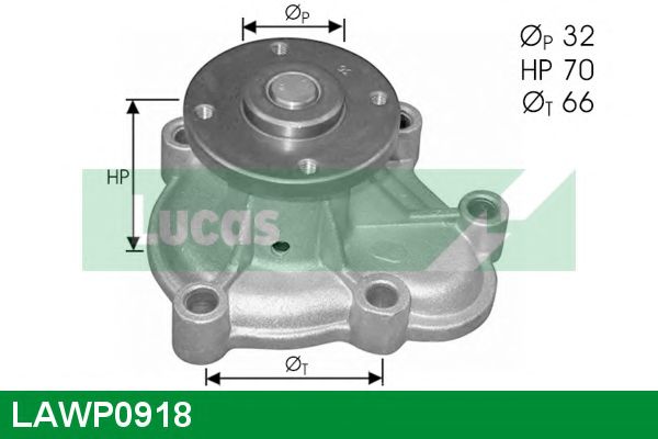Водяной насос LUCAS ENGINE DRIVE LAWP0918