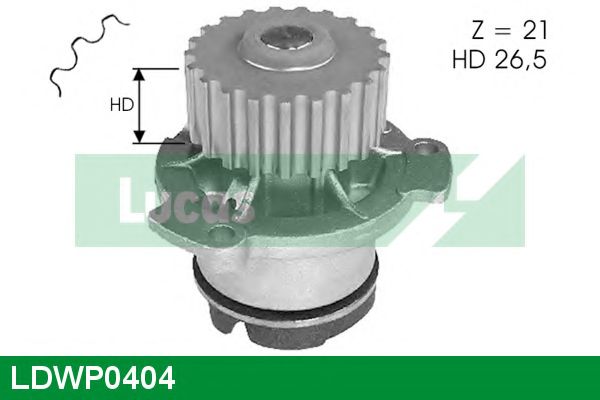 Водяной насос LUCAS ENGINE DRIVE LDWP0404