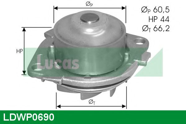 Водяной насос LUCAS ENGINE DRIVE LDWP0690