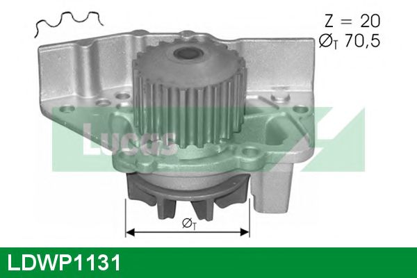 Водяной насос LUCAS ENGINE DRIVE LDWP1131