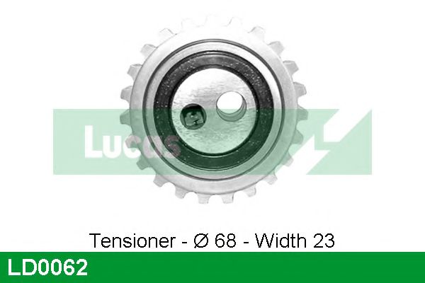 Натяжной ролик, ремень ГРМ LUCAS ENGINE DRIVE LD0062