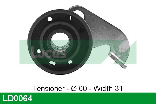 Натяжной ролик, ремень ГРМ LUCAS ENGINE DRIVE LD0064