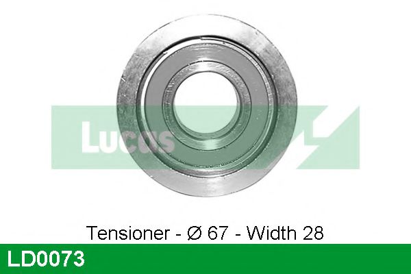 Натяжной ролик, ремень ГРМ LUCAS ENGINE DRIVE LD0073