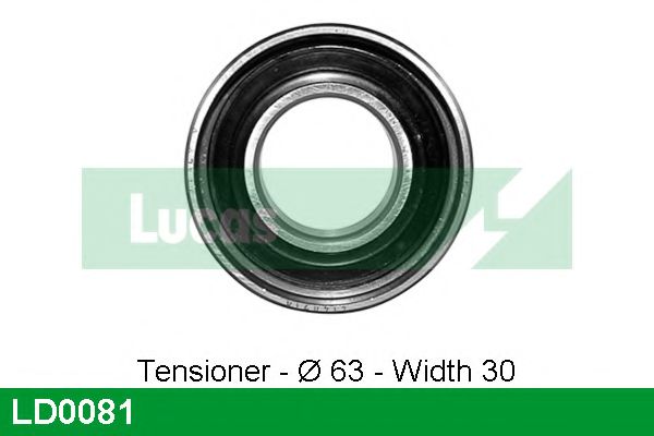 Натяжной ролик, ремень ГРМ LUCAS ENGINE DRIVE LD0081