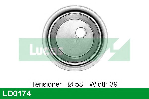 Натяжной ролик, ремень ГРМ LUCAS ENGINE DRIVE LD0174