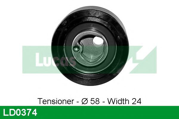 Натяжной ролик, ремень ГРМ LUCAS ENGINE DRIVE LD0374