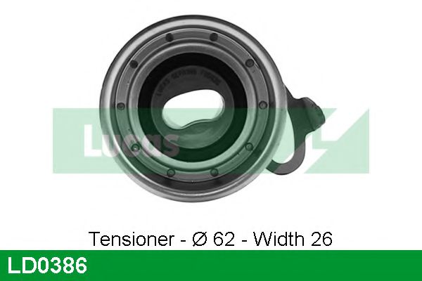 Натяжной ролик, ремень ГРМ LUCAS ENGINE DRIVE LD0386