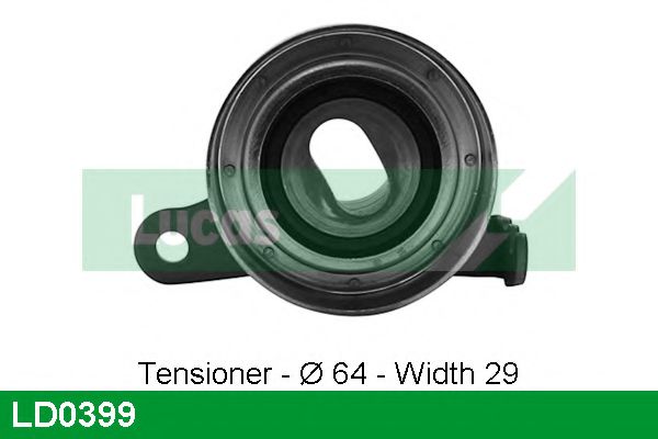 Натяжной ролик, ремень ГРМ LUCAS ENGINE DRIVE LD0399
