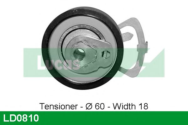 Натяжной ролик, ремень ГРМ LUCAS ENGINE DRIVE LD0810