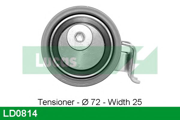 Натяжной ролик, ремень ГРМ LUCAS ENGINE DRIVE LD0814
