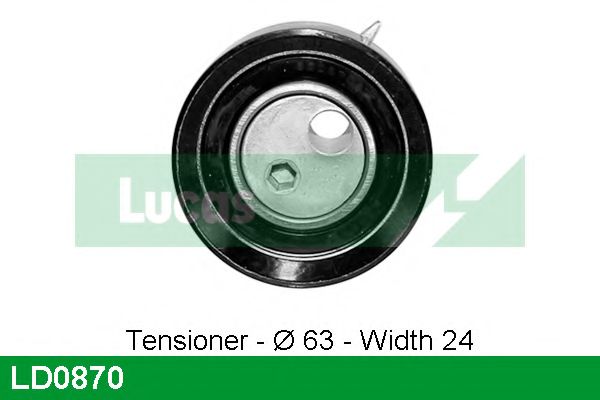 Натяжной ролик, ремень ГРМ LUCAS ENGINE DRIVE LD0870