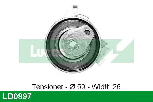 Натяжной ролик, ремень ГРМ LUCAS ENGINE DRIVE LD0897