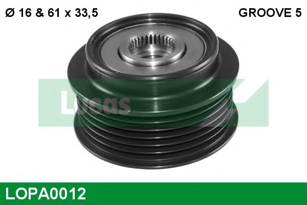 Механизм свободного хода генератора LUCAS ENGINE DRIVE LOPA0012