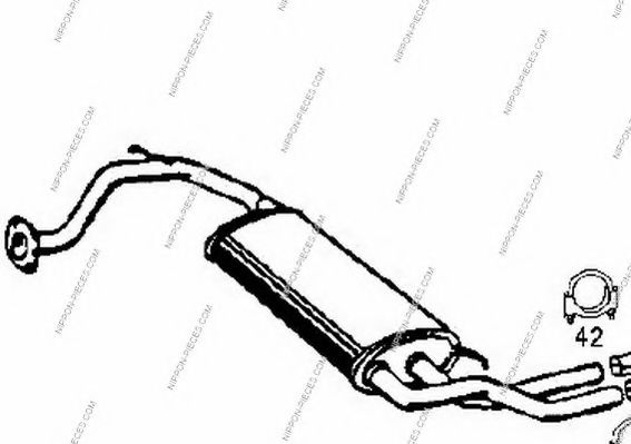 Система выпуска ОГ NPS H430A67