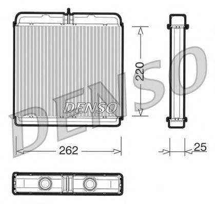 Теплообменник, отопление салона NPS DRR12005