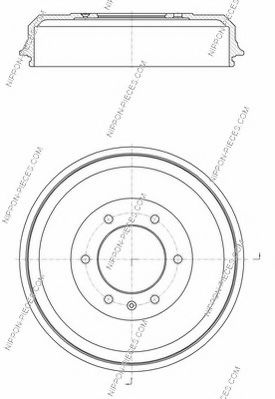 Тормозной барабан NPS I340U03