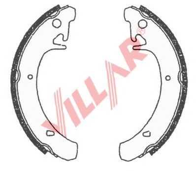 Комплект тормозных колодок VILLAR 629.0635