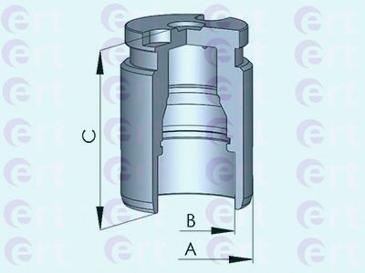 Поршень, корпус скобы тормоза ERT 151163-C