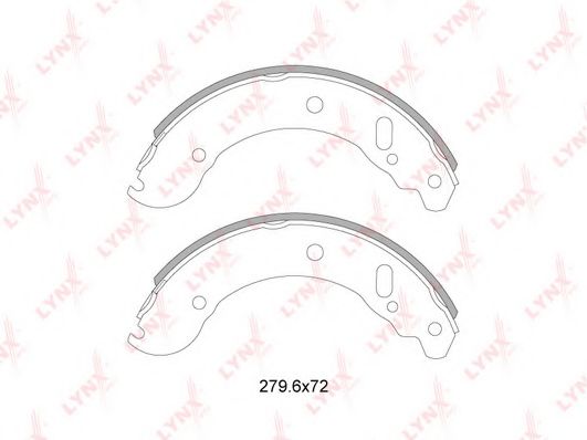 Комплект тормозных колодок LYNXauto BS-4604