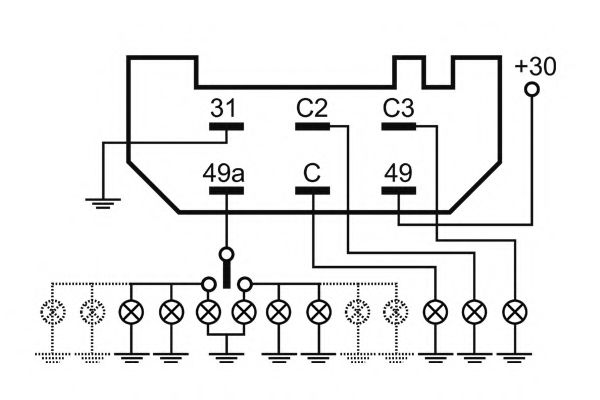 Прерыватель указателей поворота NAGARES 01560