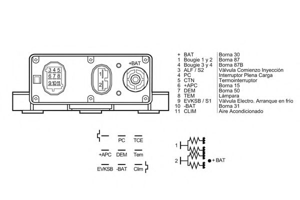 Блок управления, время накаливания NAGARES 03172