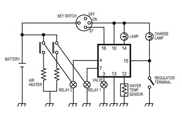Блок управления, отопление / вентиляция NAGARES 04566