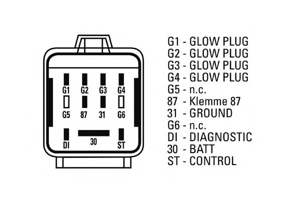 Блок управления, время накаливания NAGARES 03395