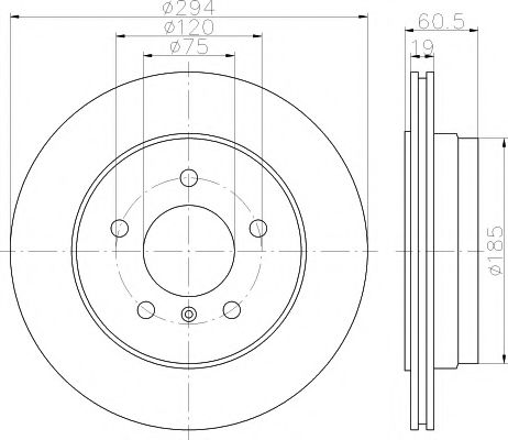 Тормозной диск HELLA PAGID 8DD 355 112-272