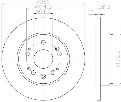 Тормозной диск HELLA PAGID 8DD 355 112-451