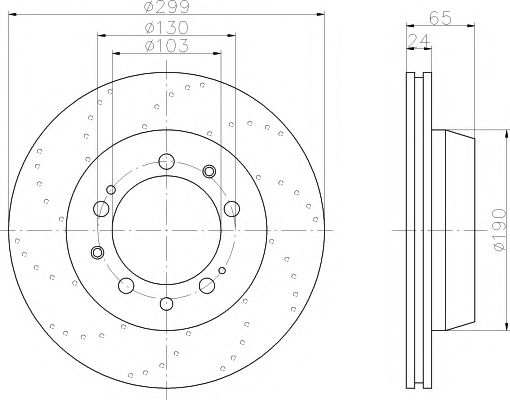 Тормозной диск HELLA PAGID 8DD 355 104-751