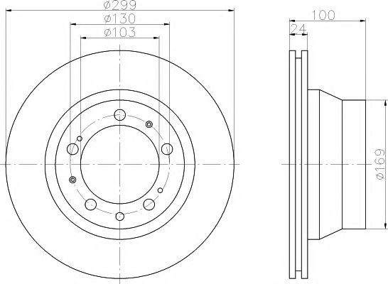 Тормозной диск HELLA PAGID 8DD 355 102-321