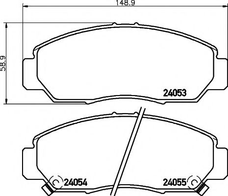 Комплект тормозных колодок, дисковый тормоз HELLA PAGID 8DB 355 010-981