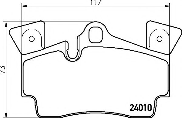 Комплект тормозных колодок, дисковый тормоз HELLA PAGID 8DB 355 011-471