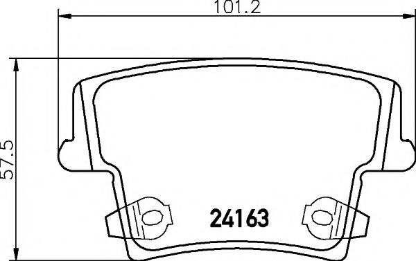 Комплект тормозных колодок, дисковый тормоз HELLA PAGID 8DB 355 011-881