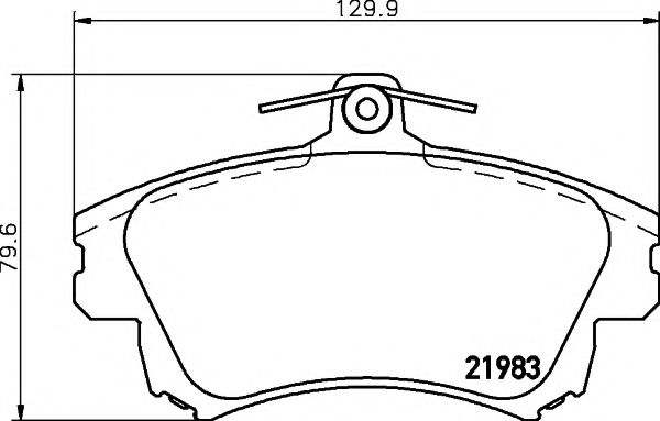 Комплект тормозных колодок, дисковый тормоз HELLA PAGID 8DB 355 017-041