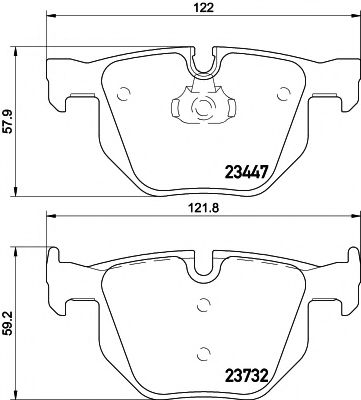 Комплект тормозных колодок, дисковый тормоз HELLA PAGID 8DB 355 013-941