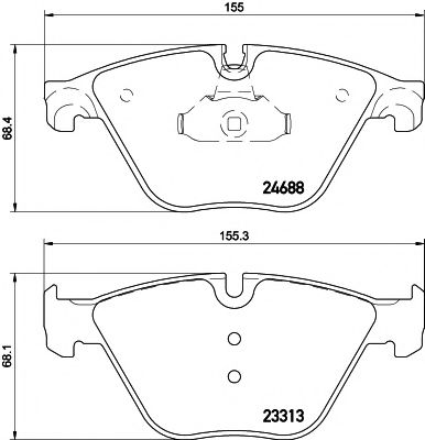 Комплект тормозных колодок, дисковый тормоз HELLA PAGID 8DB 355 015-261