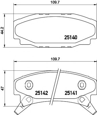 Комплект тормозных колодок, дисковый тормоз HELLA PAGID 8DB 355 015-661