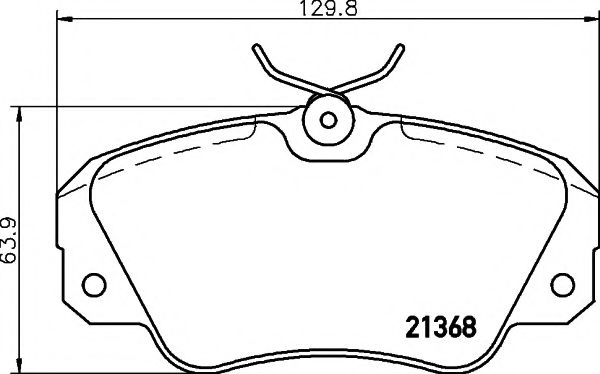 Комплект тормозных колодок, дисковый тормоз HELLA PAGID 8DB 355 017-771