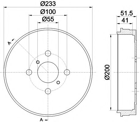 Тормозной барабан HELLA PAGID 8DT 355 301-751