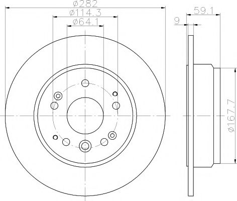 Тормозной диск HELLA PAGID 8DD 355 120-321