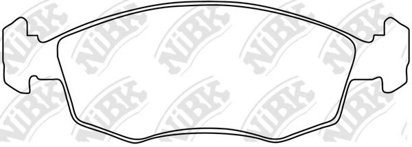 Комплект тормозных колодок, дисковый тормоз NiBK PN0131