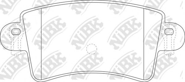 Комплект тормозных колодок, дисковый тормоз NiBK PN0216