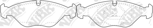 Комплект тормозных колодок, дисковый тормоз NiBK PN0279