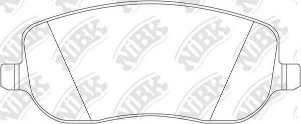 Комплект тормозных колодок, дисковый тормоз NiBK PN0327