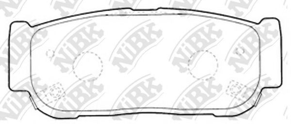 Комплект тормозных колодок, дисковый тормоз NiBK PN0797