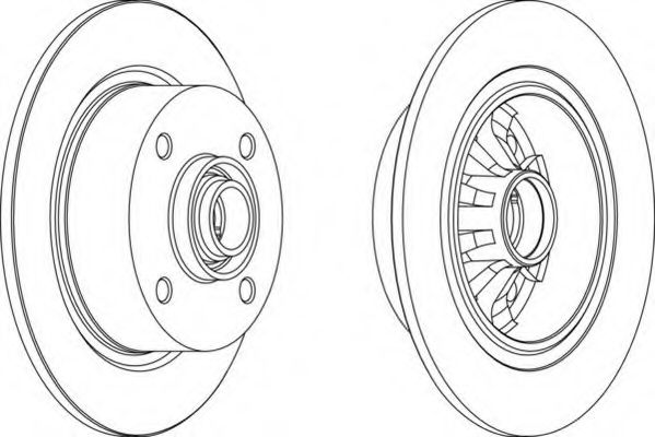 Тормозной диск FERODO DDF043-1
